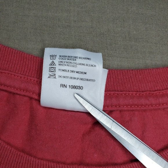 Authentic Pigment Garment Dyed Chimney Rock Burgundy Medium T Shirt - Picture 11 of 11